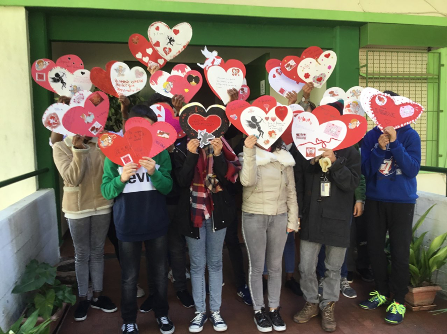 Comemorações do dia de São Valentim – Agrupamento de Escolas Ruy Belo